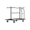 Angry Bull Barricades Barricade Cart, Black Powder Coated Steel, 55 in. Height, 78 in. Length, 200 lb., Black AB-CART - alternate 3